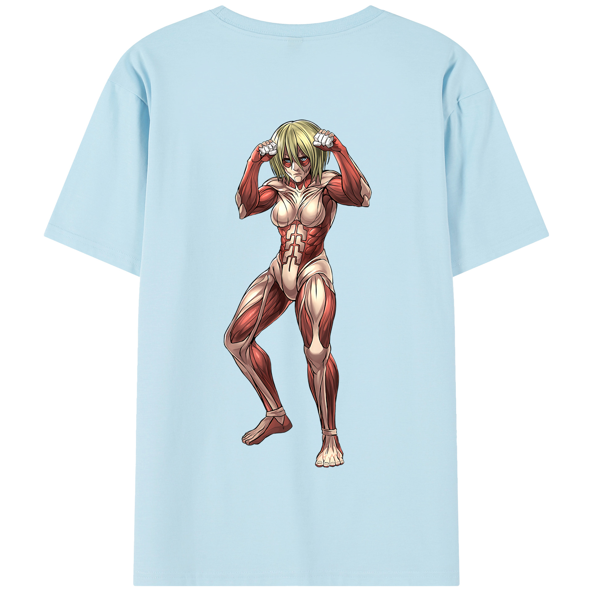 （画像用） 進撃の巨人 Attack on Titan 綿100％半袖Tシャツ（背面プリント）